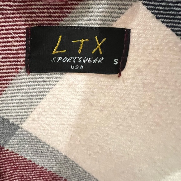 LTX Plaid Button Down Shirt - Red and White - Picture 2 of 3